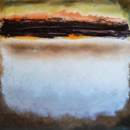 Peinture Abstraction 5616 par Hévin Christian | Tableau Abstrait minimaliste