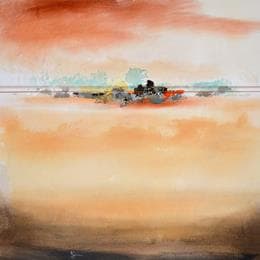 Painting Abstraction 5610 by Hévin Christian | Painting Abstract Minimalist