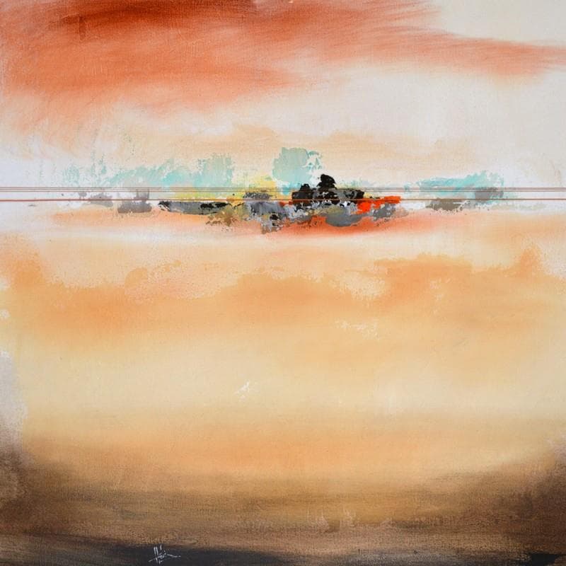 Gemälde Abstraction 5610 von Hévin Christian | Gemälde Abstrakt Minimalistisch