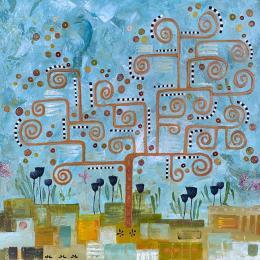 Peinture Inspiration par Romanelli Karine | Tableau Figuratif Collage Paysages