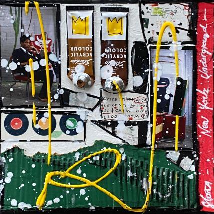 Painting Basquiat, the king ! by Costa Sophie | Painting