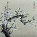 Peinture White blossom par Du Mingxuan | Tableau Figuratif Nature Aquarelle Encre