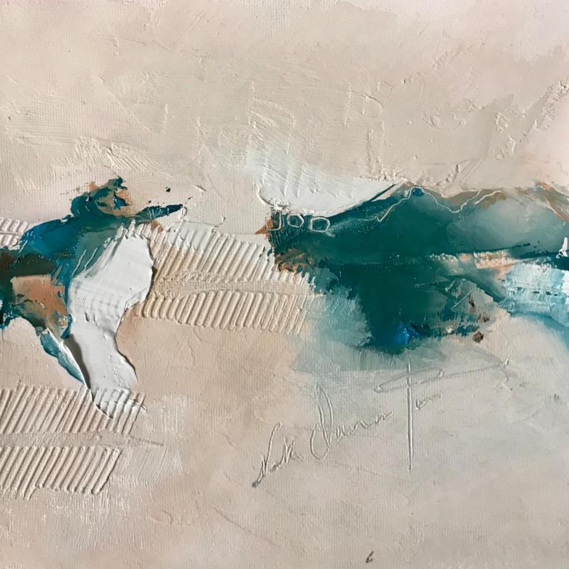 Gemälde allez vers la lumière von Dumontier Nathalie | Gemälde Abstrakt Minimalistisch Öl