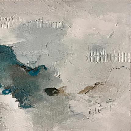 Gemälde brume matinale von Dumontier Nathalie | Gemälde Abstrakt Öl Minimalistisch