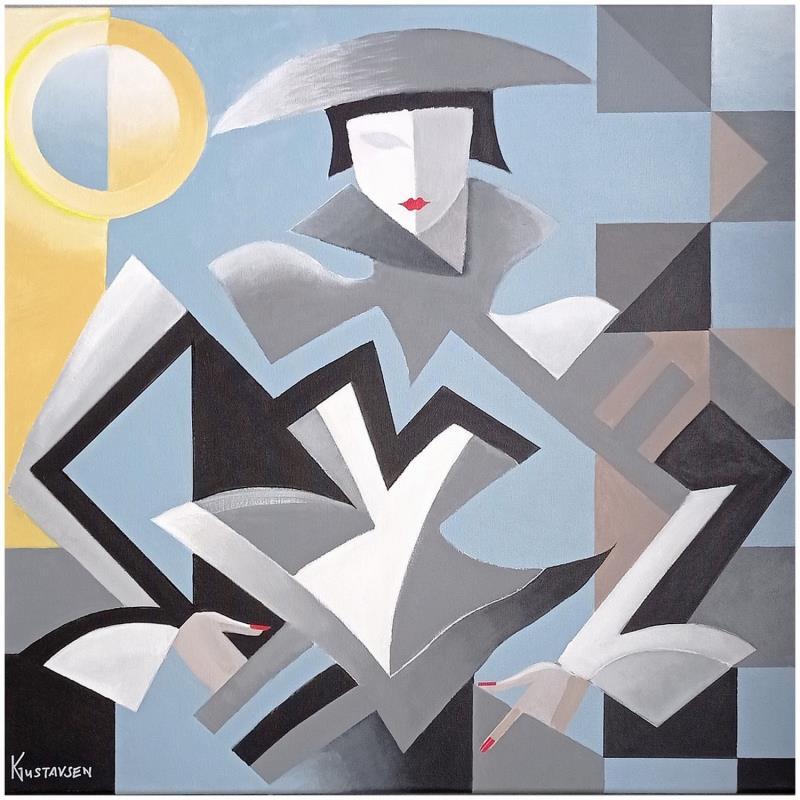 Painting Attitude by Gustavsen Karl | Painting Figurative Subject matter Life style Acrylic