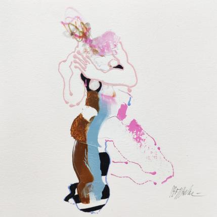 Peinture Le rose varech par Cressanne | Tableau