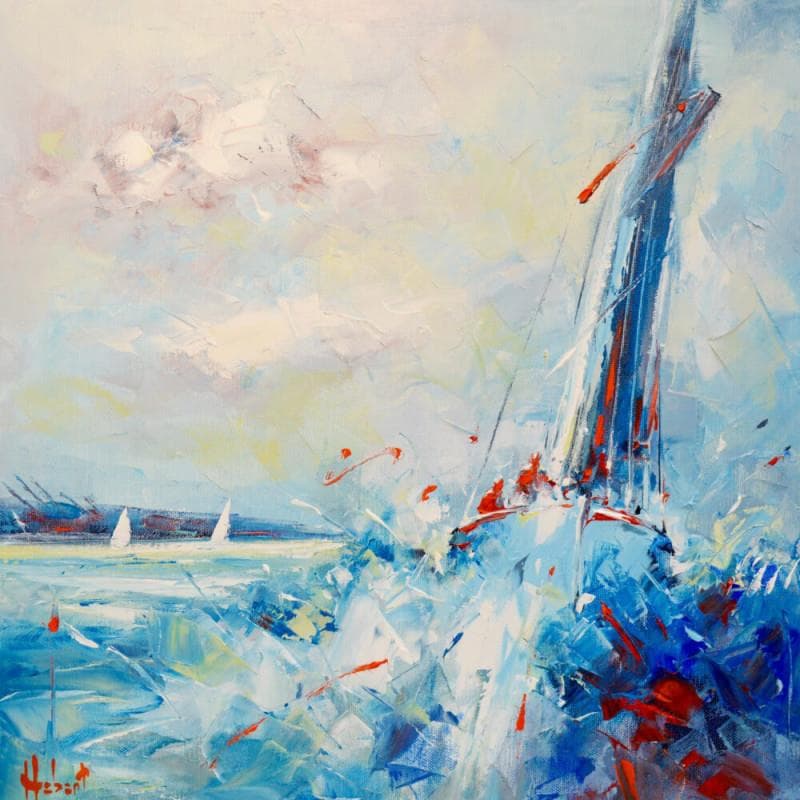 Painting 29 by Hébert Franck | Painting Figurative Marine Oil
