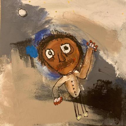 Peinture STOP par Zaïdi Larbi | Tableau Art Singulier Acrylique, Pastel, Posca Scènes de vie