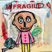 Peinture FRAGILE par Zaïdi Larbi | Tableau Art Singulier Portraits Acrylique Posca Pastel