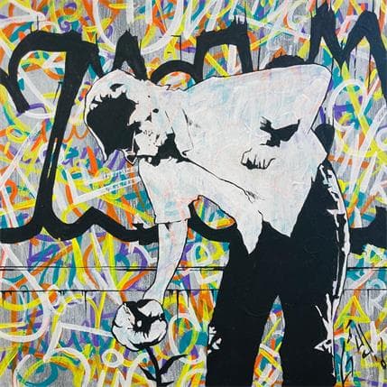 Peinture Take care par Di Vicino Gaudio Alessandro | Tableau Street Art Acrylique, Graffiti Scènes de vie