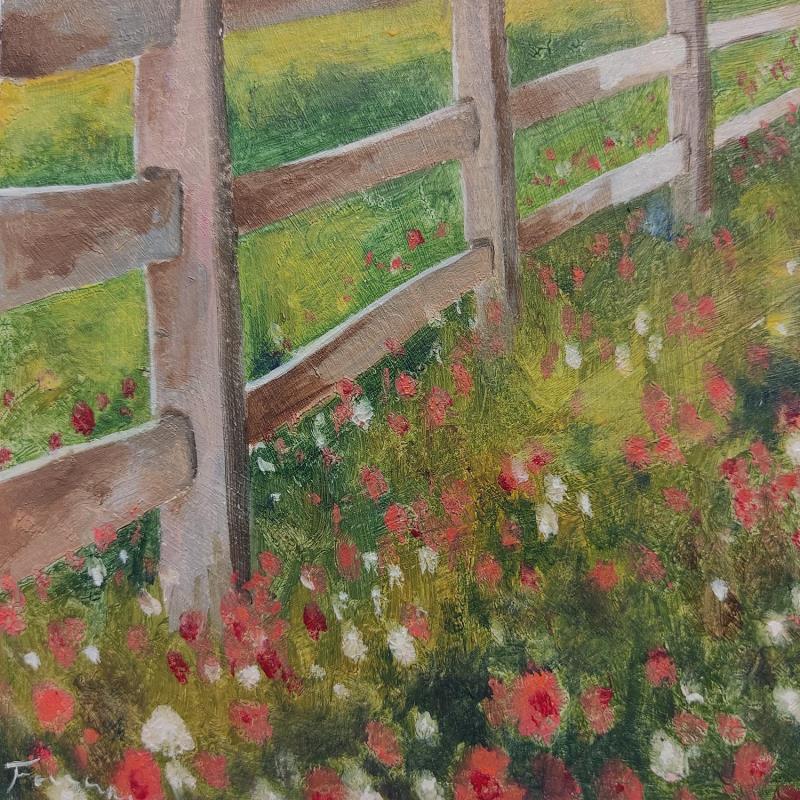 Painting Promenade Champêtre by Foucras François | Painting Figurative Landscapes Nature Acrylic