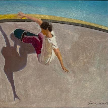 Painting Anti-gravity by Foucras François | Painting Figurative Acrylic