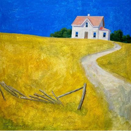 Peinture S'affranchir des barrières par Foucras François | Tableau Figuratif Acrylique