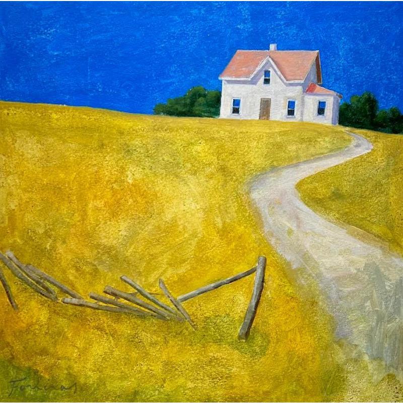 Painting S'affranchir des barrières by Foucras François | Painting Figurative Acrylic