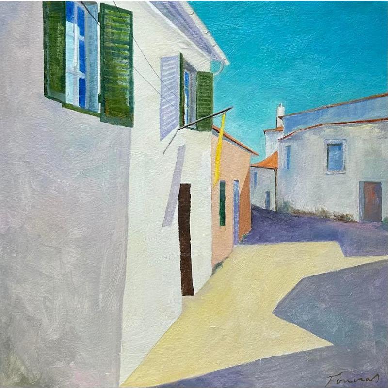 Painting Aldeia portuguesa by Foucras François | Painting Figurative Acrylic