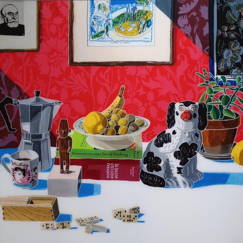 Peinture L'invitation par Auriol Philippe | Tableau Figuratif Natures mortes Plexiglas Acrylique Posca