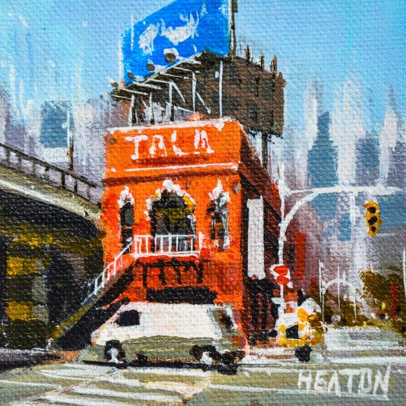 Painting Take away by Heaton Rudyard | Painting Figurative Urban Oil Acrylic