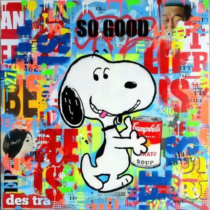 Painting SO GOOD by Euger Philippe | Painting Pop-art Acrylic, Gluing, Graffiti Pop icons