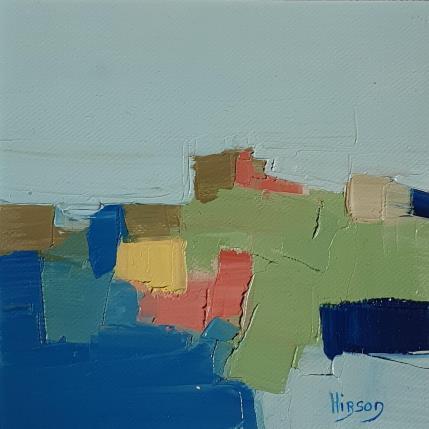 Peinture Plénitude 1 par Hirson Sandrine  | Tableau Abstrait Huile Minimaliste, Paysages