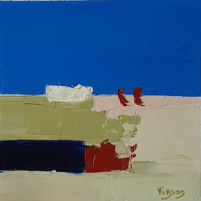 Painting Subtil 2 by Hirson Sandrine  | Painting Abstract Landscapes Minimalist Oil