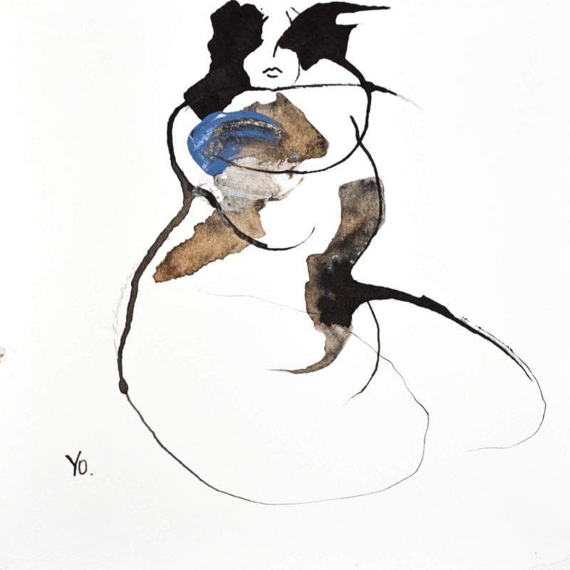 Painting Tous mes désirs by YO | Painting Figurative Nude