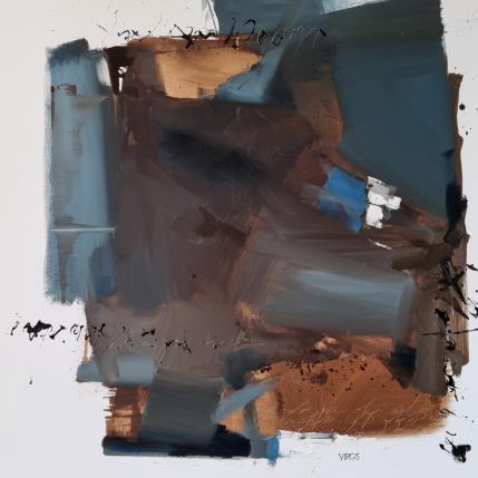 Peinture Concentration par Virgis | Tableau Abstrait Huile Minimaliste