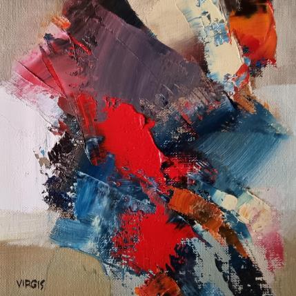 Peinture Nice and happy par Virgis | Tableau Abstrait Huile Minimaliste