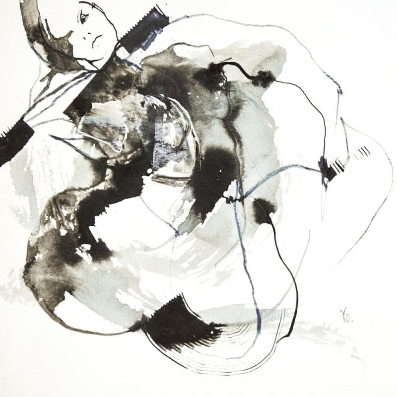 Painting Tes désirs sont les miens by YO | Painting Figurative Nude