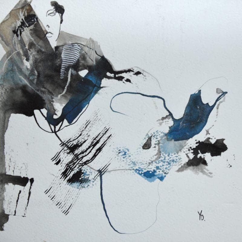 Painting Est ce que la jalousie me dévore by YO | Painting Figurative Nude