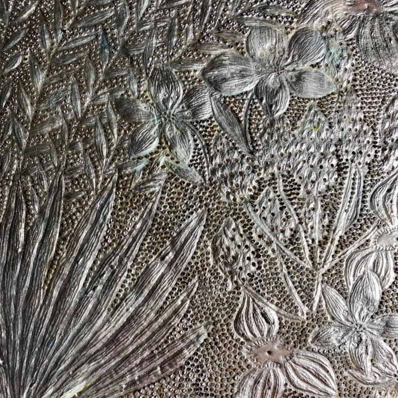 Painting Silver by Caviale Marie | Painting Abstract Subject matter Minimalist