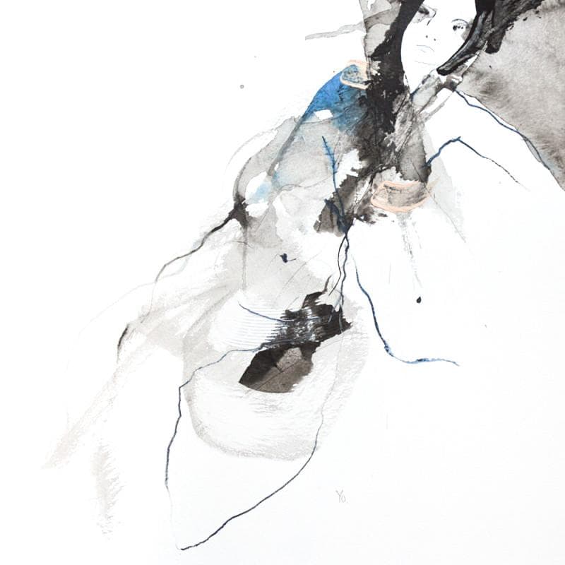 Painting C'est juste comme ça by YO | Painting Figurative Nude