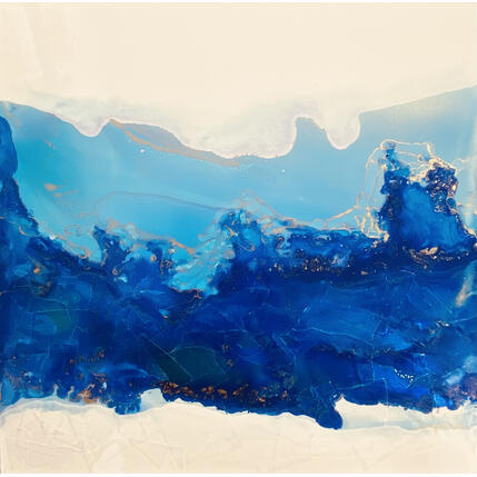 Painting 1088 Poésie Marine by Depaire Silvia | Painting Abstract Acrylic Landscapes