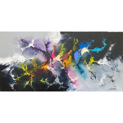 Peinture De noir et de glace  par Zdzieblo Thierry | Tableau Abstrait Acrylique Minimaliste