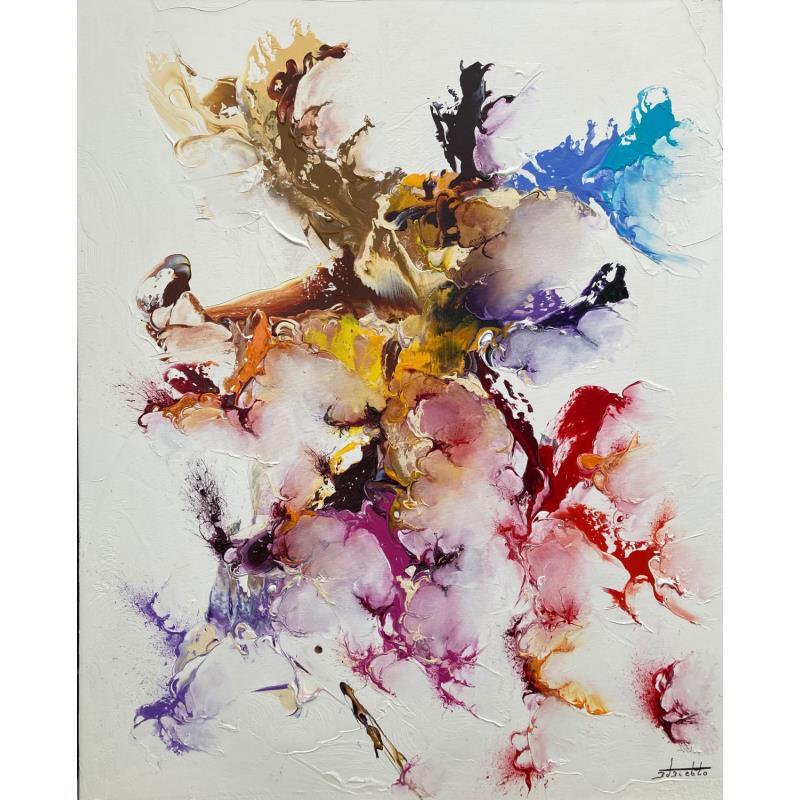 Peinture Au sommet  par Zdzieblo Thierry | Tableau Abstrait Acrylique Minimaliste