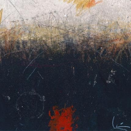 Gemälde Dos luces von Jiménez Conesa Francisco | Gemälde Abstrakt Acryl Minimalistisch