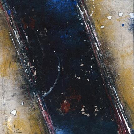 Painting Franja negra by Jiménez Conesa Francisco | Painting Abstract Acrylic Minimalist