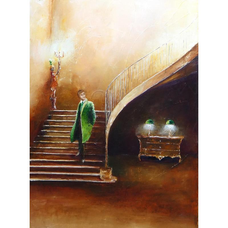 Painting Faut-il l'arroser ? by Vinnie | Painting Figurative Oil Life style