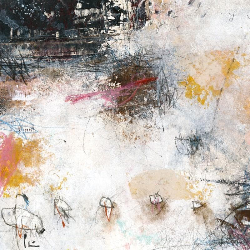 Gemälde En suemos von Jiménez Conesa Francisco | Gemälde Abstrakt Minimalistisch Acryl