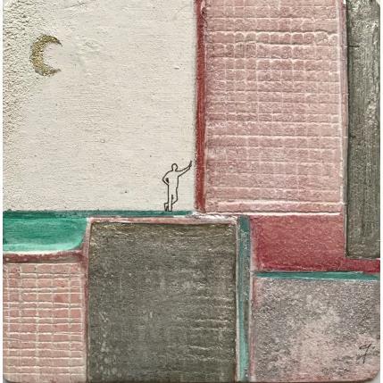 Painting TENERA E' LA NOTTE by Roma Gaia | Painting Figurative Sand