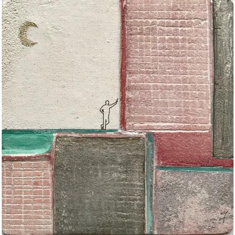 Pintura TENERA E' LA NOTTE por Roma Gaia | Pintura Figurativo Arena