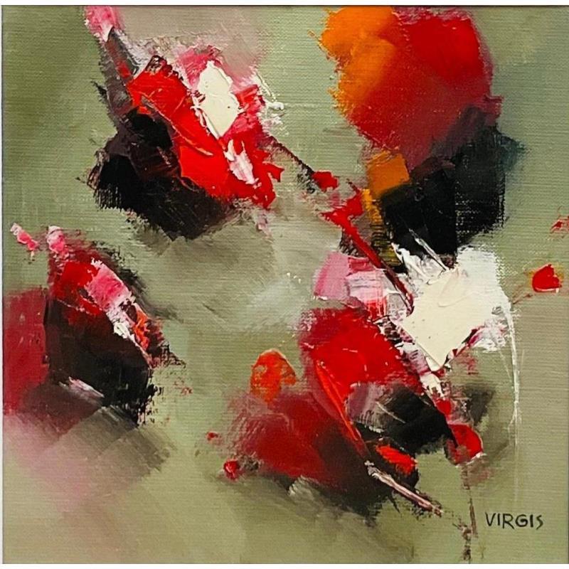 Peinture Sunset glow II par Virgis | Tableau Abstrait Huile