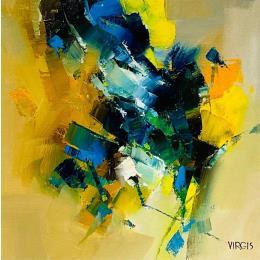 Peinture Tune without the words I par Virgis | Tableau Abstrait Huile