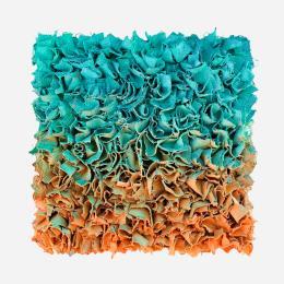 Peinture Sunset Boulevard par Dalloz Julie | Tableau Matiérisme Bois, Graffiti, Textile, Upcycling Minimaliste