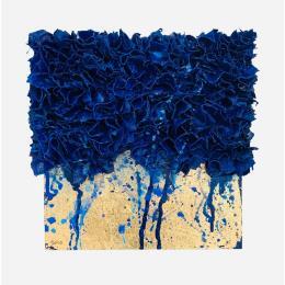 Peinture At Midnight par Dalloz Julie | Tableau Matiérisme Bois, Graffiti, Textile, Upcycling Minimaliste