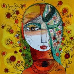 Peinture Mélancolie par Ketfa Laure | Tableau Art Singulier Acrylique Portraits