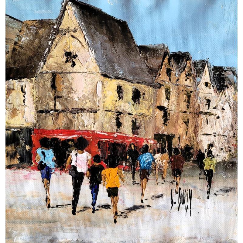 Pintura Sur la trace de ... por Dupin Dominique | Pintura Figurativo Aceite