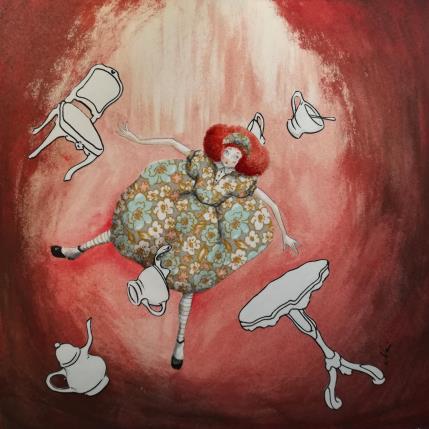 Painting Cadere ogni tanto fa bene by Nai | Painting Naive art Acrylic Life style, Minimalist, Pop icons