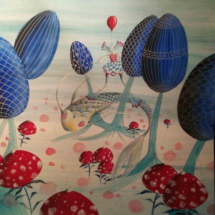 Painting La fête de Carnaval dans la mer by Nai | Painting Naive art Acrylic Animals, Life style, Marine