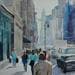 Pintura New York 3 por Khodakivskyi Vasily | Pintura Figurativo Urbano Acuarela