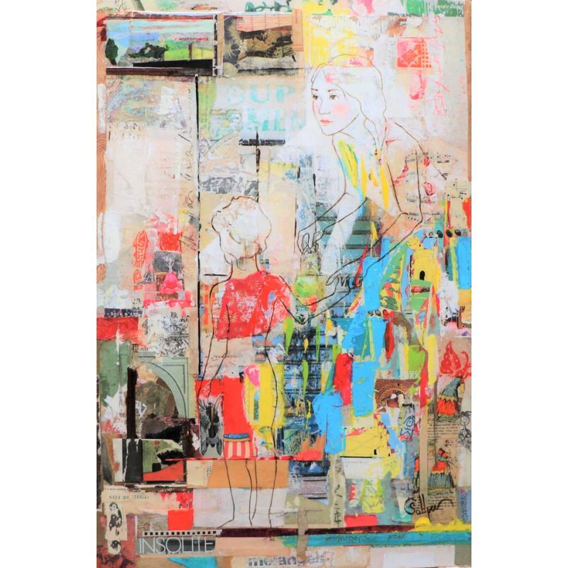 Painting Chimères by Sablyne | Painting Raw art Life style